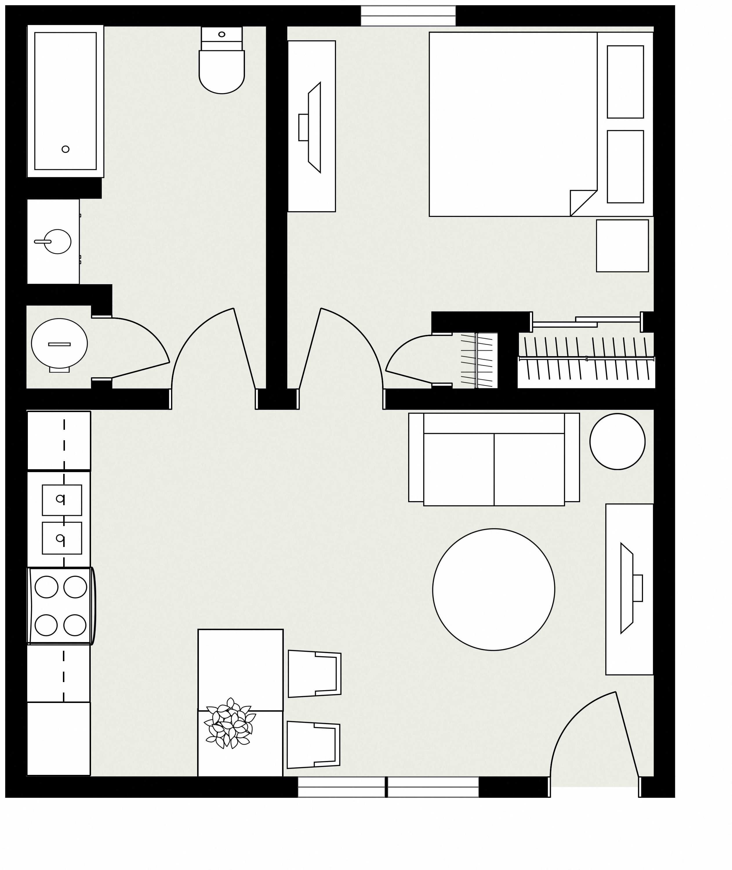 1 Bed 1 Bath - Efficiency